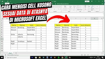 Cara Mengisi Cell Kosong Sesuai Data di Atasnya di Microsoft Excel