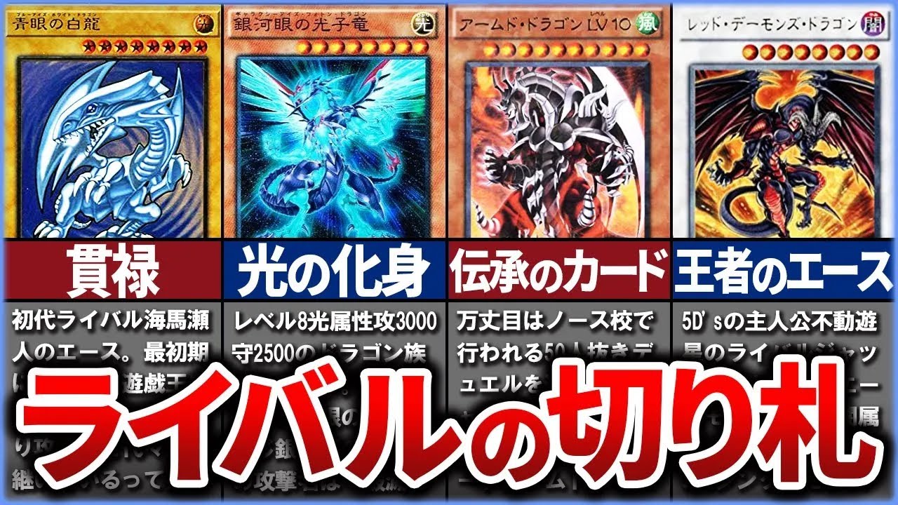 遊戯王】強敵ぞろい！歴代ライバルの切札カードまとめ【ゆっくり解説