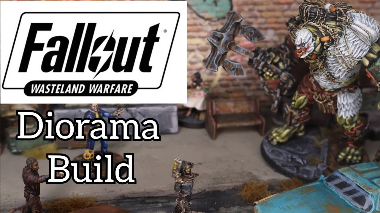 Fallout diorama backdrop Wasteland Warfare. 