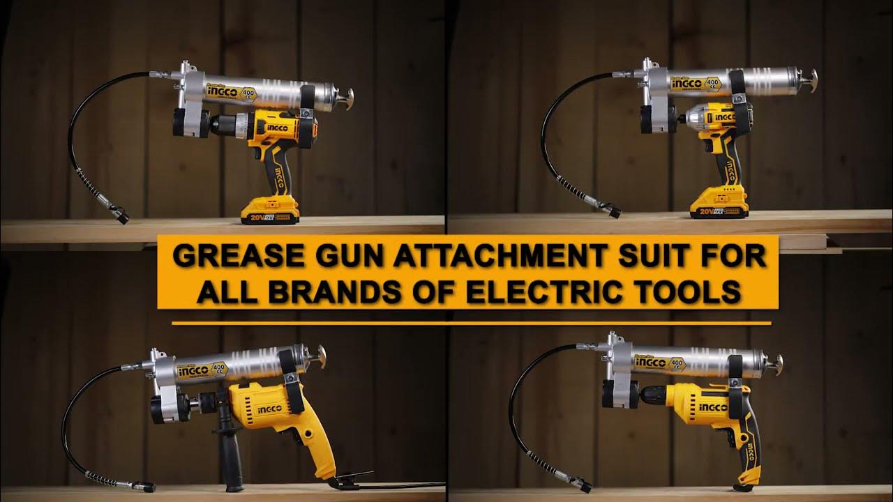 Ingco Grease Gun Attachment 400Cc (Suit 20V Drill) CGULI2001 YouTube