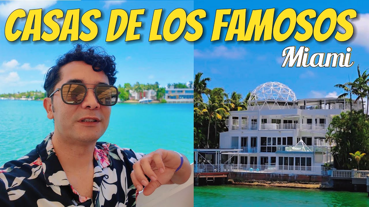 Mansiones de los Famosos en Miami 🛥️ | Recorrido en Barco por Star Island
