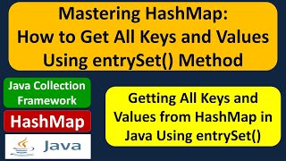 How to use the entrySet() method of HashMap to get all keys and values from HashMap?