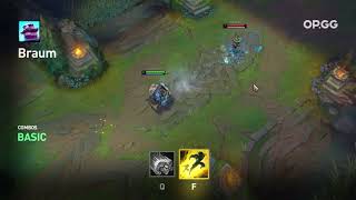 Braum Q + Flash
