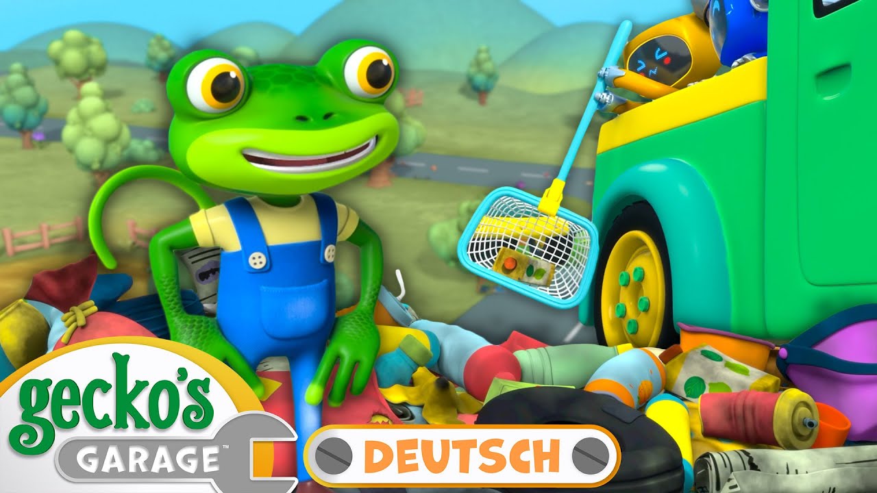 Müllschnitzeljagd | 90-minütige Zusammenstellung｜Geckos Garage Deutsch｜LKW für Kinder 🛠️