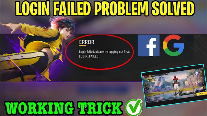 free fire login failed please try logging out first/Google login problem/Facebook logging problem/ff