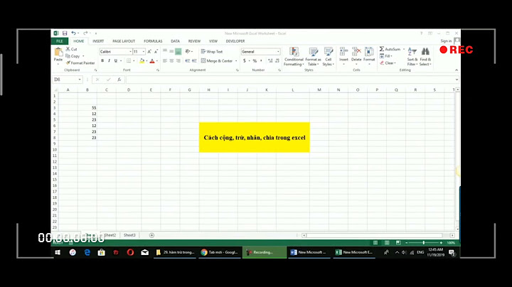 Hướng dẫn cộng trừ nhân chia trong excel năm 2024