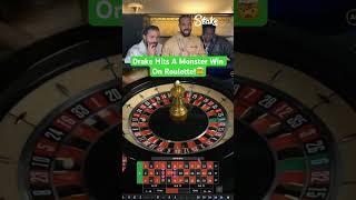 Drake Hits A Monster Win On Roulette! #drake #roulette #casino #maxwin #highroller #hugewin #bigwin