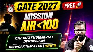 One shot Numerical Discussion | Network Theory 06 | ECE, EE, IN | GATE 2027