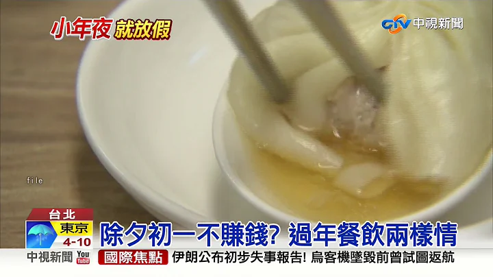 政院拍板! 春节连假至少7天 今年起小年夜就放假│中视新闻 20200109 - 天天要闻