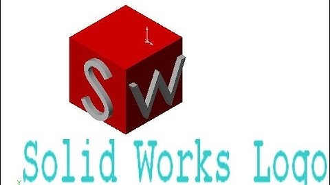 SolidWorks Tutorial#6: SolidWorks logo 3D