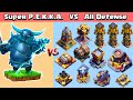 Super PEKKA VS All Defenses | Clash of Clans