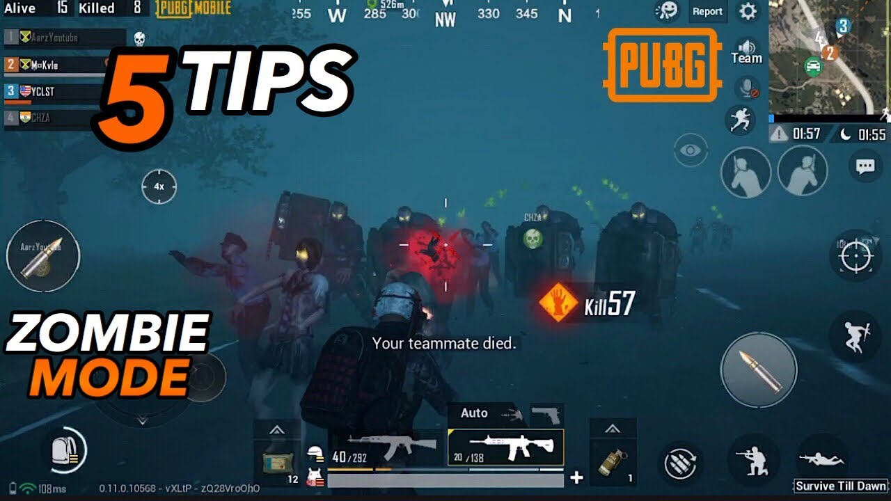 How To Survive Zombie Mode PUBG Mobile YouTube