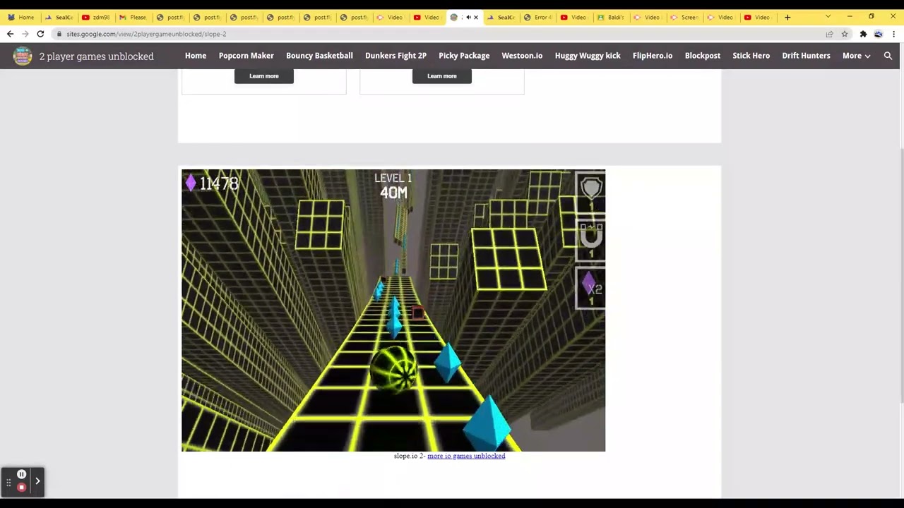 Slope 2 player unblocked - YouTube