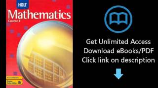 Holt Mathematics: Student Edition Course 1 2007