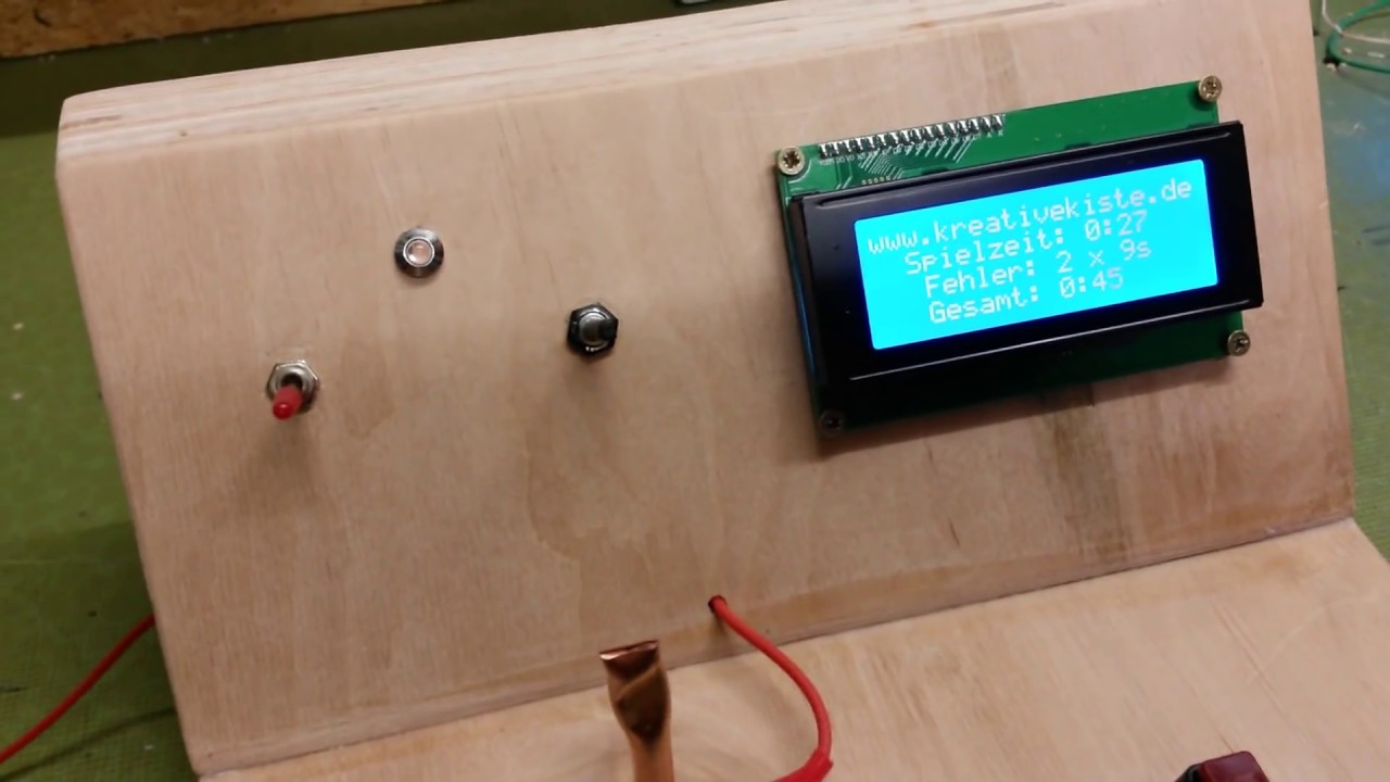 Heißer Draht mit Arduino und LCD Display - YouTube