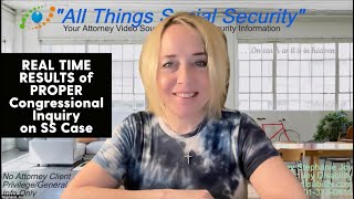 TIP! Real Sample of Congressional Response Step After Proper Inquiry on SSD Claim Issue