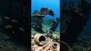 Ancient Roman Shipwreck… Then a Giant Whale Appears 🐋🌊 #ancientships  #deepsea #hiddenword