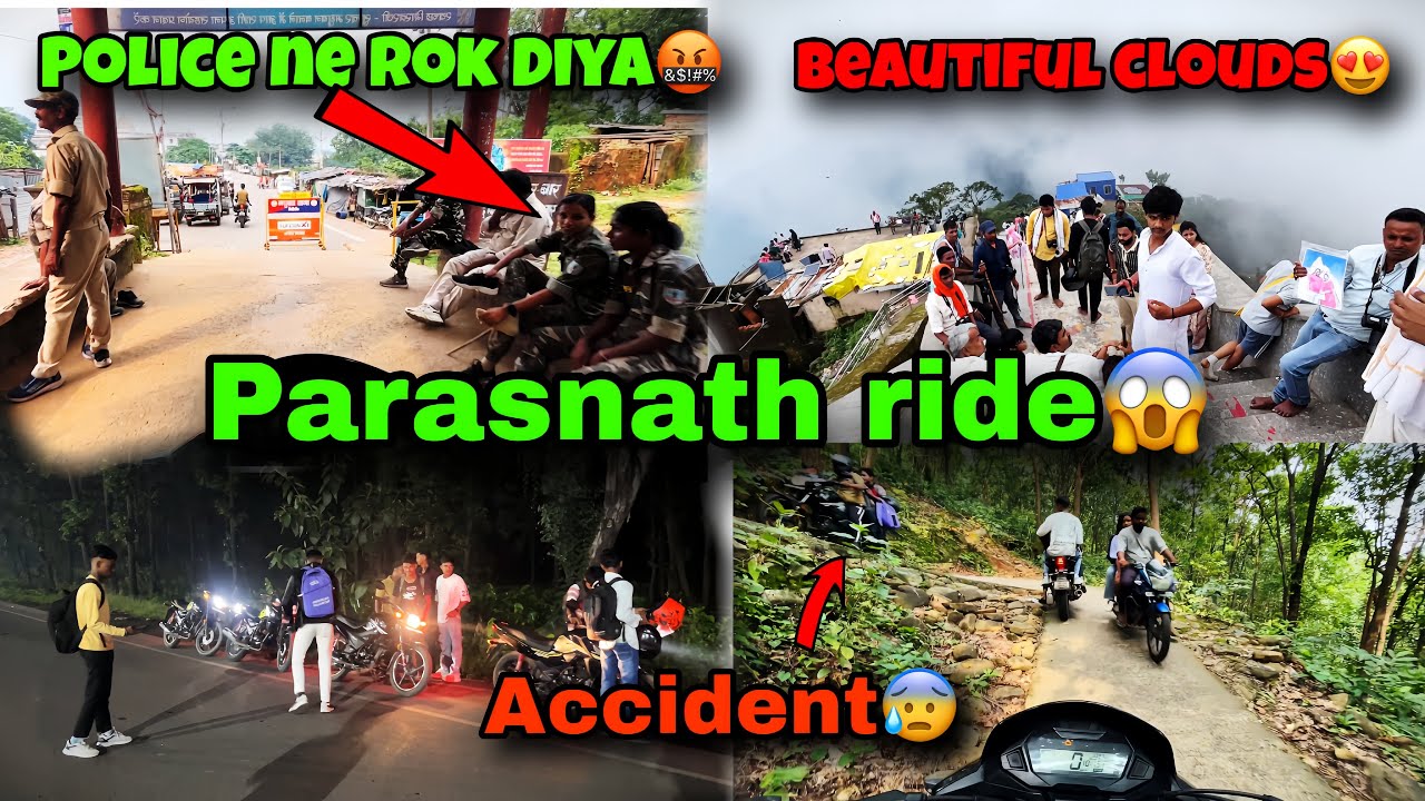 Parasnath hill ride😍 Jharkhand most beautiful mountain❣️ Accident ho Gaya😱 Vicky Gupta 