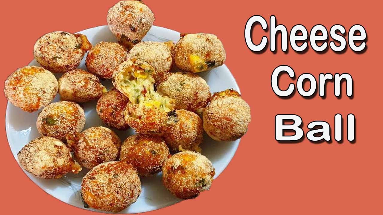 cheese corn ball Recipe ચીઝ કોર્ન બોલ ઘરે જાતે બનાવો Starter