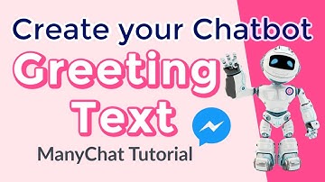 How to create greeting text for messenger chatbot ManyChat Tutorial
