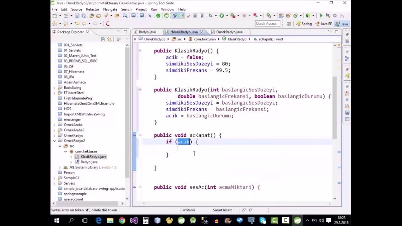Java 053-Java OOP-12-Interface, Arayüz, Örnek Uygulama, Radyo Class ...