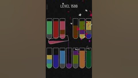 Water sort puzzle level 1599