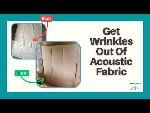How To Get Wrinkles And Creases Out Of Acoustical Fabric