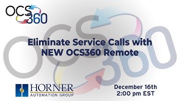 Eliminate Service Calls with NEW OCS360 Remote