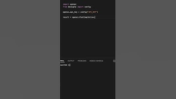 chatGPT in python using openAI API