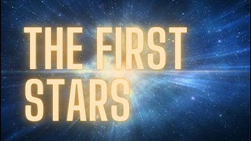 The first stars in the universe