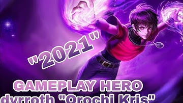 Review skin Kof Dyrroth "Orochi Chris", GAMEPLAY HERO DYRROTH, MOBILE LEGENDS