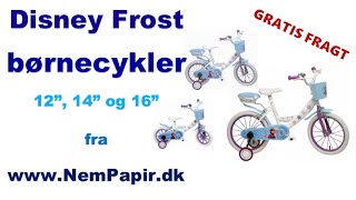 Disney Frost børnecykler fra NemPapir.dk - sådan samler du din cykel