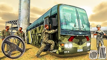 US Army Bus Driver Soldier Transporter 2019 - Android GamePlay