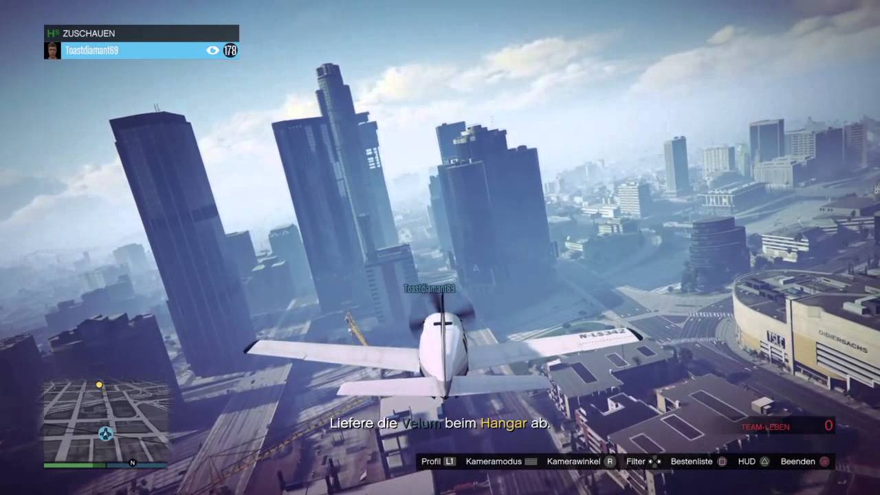 GTA 5 online Heist Prison Break Velum Flugzeug YouTube