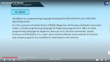 CLASS : VII CHAPTER - 4 |  QBASIC - INTRODUCTION  | PART-1 | - MR. SACHIN VERMA