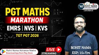 PGT Maths Marathon Live | EMRS NVS KVS PGT Maths 2026 | Complete TGT PGT Maths Preparation | tgtpgt
