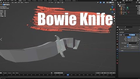 Blender 3D Art (Bowie Knife)