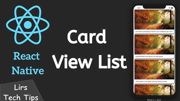 React Native #17: Card View List