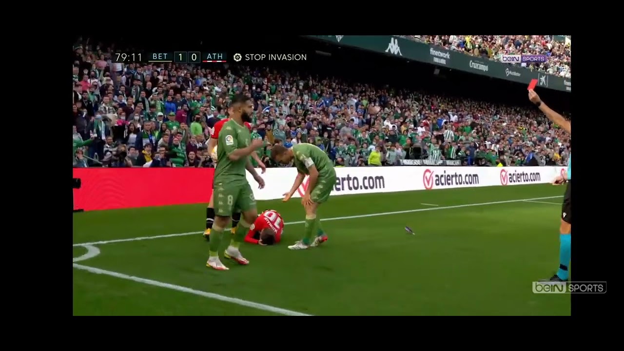 le pétage de plomb de Nabil Fekir contre l'Atlético bilbao