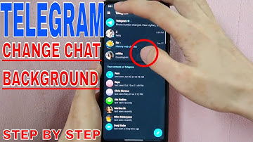 ✅ How To Change Chat Background On Telegram 🔴