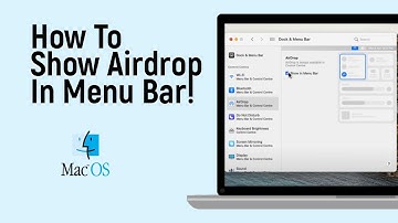 How to Show Airdrop in Menu Bar in MacBook [easy]