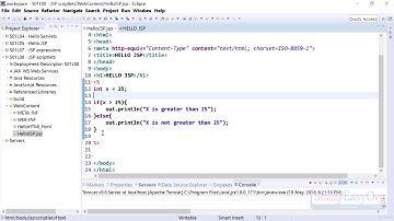 JSP & Servlet + Hibernate: A complete practical guide : JSP scriptlets scripting element