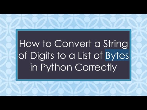How to Convert a String of Digits to a List of Bytes in Python Correctly