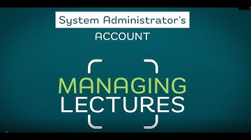 Classera EN admin vid31 Managing Lectures v1