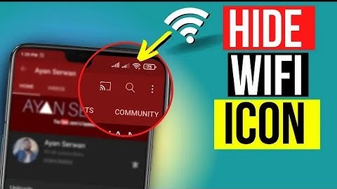 How to Hide WiFi Icon from the Status Bar (easy and free)(