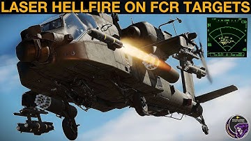 AH-64D Apache: Firing LASER Hellfire & Gun On FCR Targets Tutorial | DCS