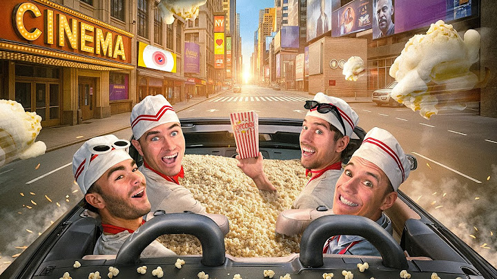 ON REMPLIT NOTRE VOITURE DE POPCORN ! (on finit au cinéma)