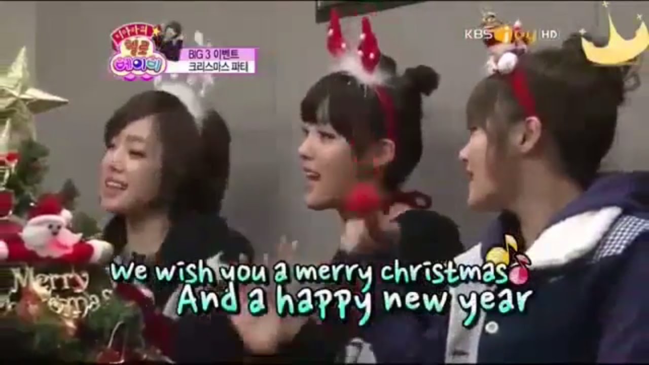 T-ARA Sings Christmas Songs, Hyomin Santa & Eunjung Qri Birthday Party Eng Sub xmas carols