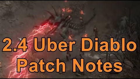 D2R 2.4 Patch Notes: Uber Diablo (DClone)