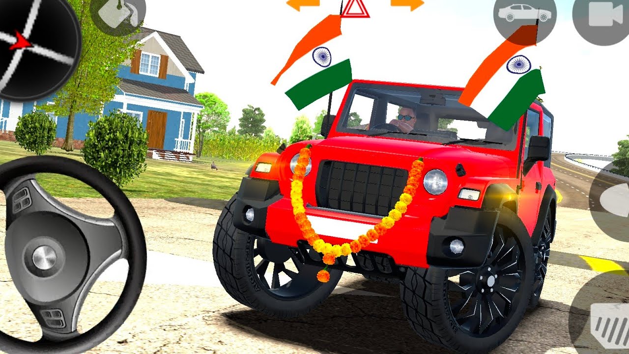 Modified Mahindra Thar 😈 Games:Indian RED Thar Indian Car Simulator 3D Car Game Android Live#2025